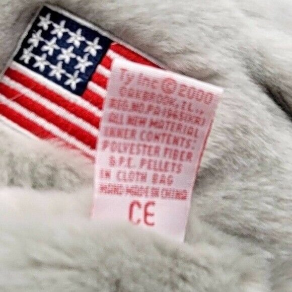 2/$15 VTG Ty Beanie Buddies Righty Elephant Plush 17" American Flag Patriot 2000 - Picture 9 of 12